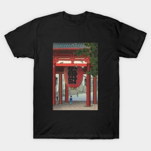 Nio Gate at Asakusa Temple by Tsuchiya Koitsu T-Shirt